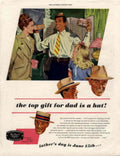 Vintage Hats Gift 1950s Vintage Retro Advert Poster