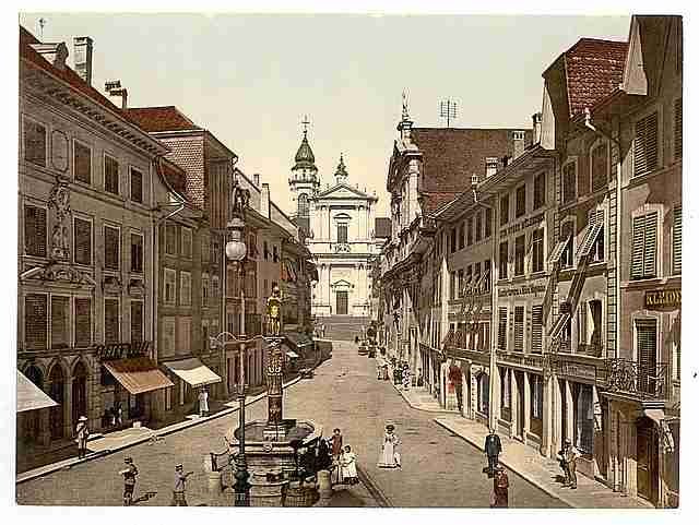 Vintage Hauptgasse Solothurn A4 Photo Print