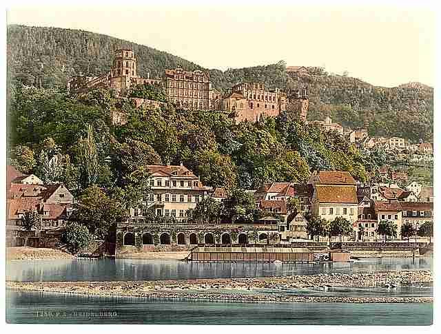 Vintage Heidelberg I Baden A4 Photo Print