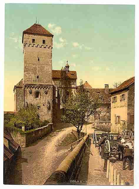 Vintage Heidenthurm Nuremberg Bavaria A4 Photo Print