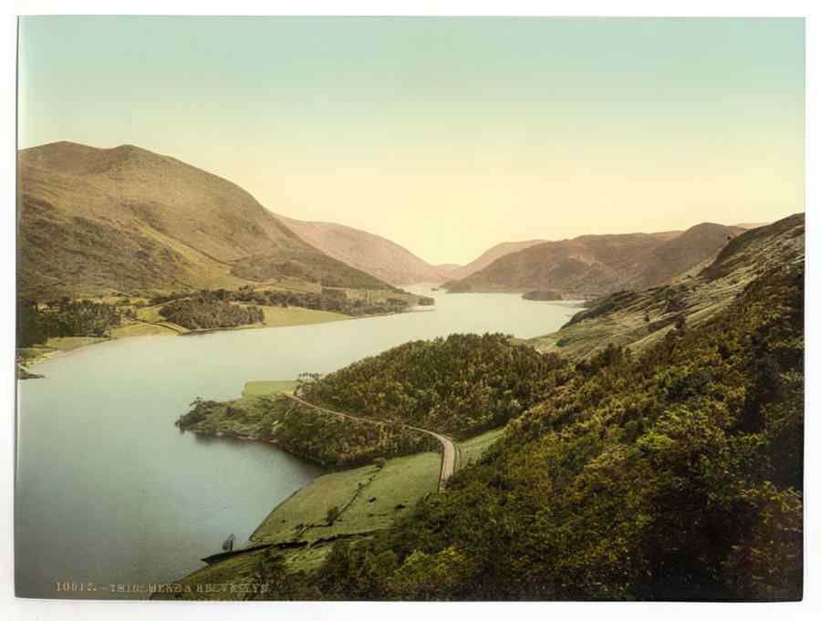 Vintage Helvellyn And Thirlmere Lake District England A4 Photo Print