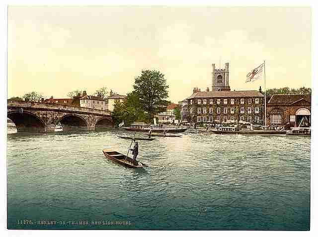 Vintage Henley on Thames Red Lion Hotel London and suburbs A4 Photo Print