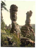 Vintage Hercules Pillar Bad Schweizermuhle Saxony A4 Photo Print