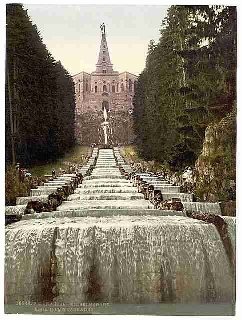 Vintage Hercules and Cascades Wilhelmshohe Cassel Hesse Nassau A4 Photo Print