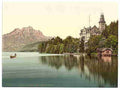 Vintage Hertenstein Schloss Lake Lucerne A4 Photo Print
