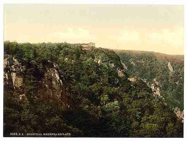 Vintage Hexentanzplatz Bodethal Hartz A4 Photo Print