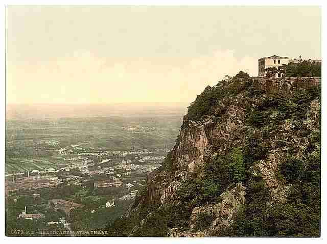 Vintage Hexentanzplatz and Thale Bodethal Hartz A4 Photo Print