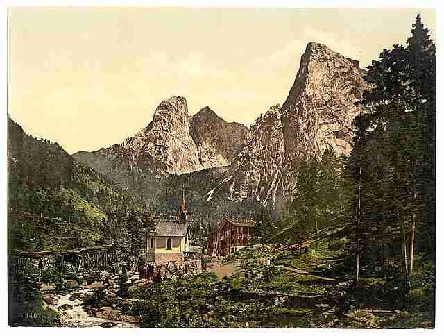 Vintage Hinterbarenbad Upper Bavaria A4 Photo Print