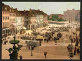 Vintage Hochbrucke Square Copenhagen A4 Photo Print