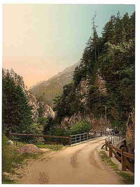 Vintage Hoellenthal Holzsteg Lower Austria A4 Photo Print