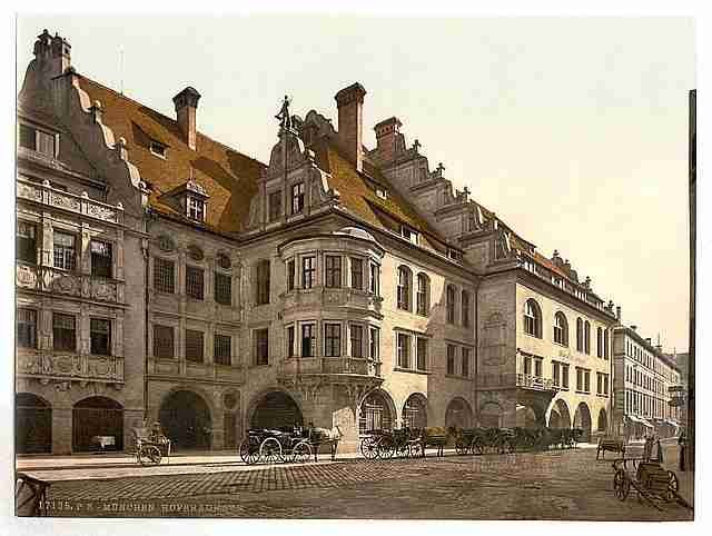 Vintage Hofbrauhaus Munich Bavaria A4 Photo Print