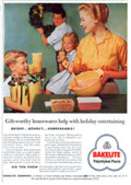 Vintage Holiday Bowls 1950s Vintage Retro Advert Poster