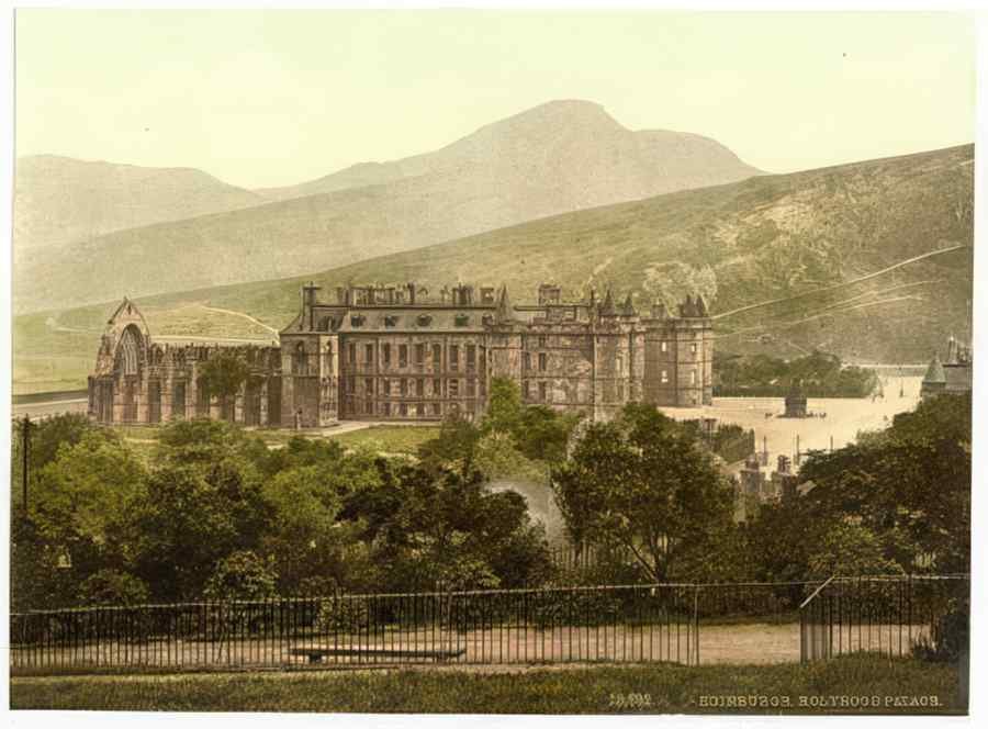 Vintage Holyrood Palace Edinburgh Scotland A4 Photo Print