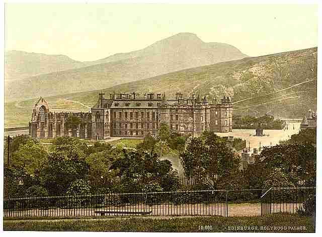 Vintage Holyrood Palace Edinburgh A4 Photo Print