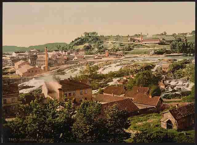Vintage Honefos Ringerike A4 Photo Print