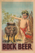 Vintage Hops Bock Vintage Retro Advert Poster