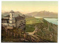 Vintage Hotel Rigi Kulm and the Alps Rigi A4 Photo Print