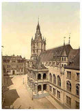 Vintage Hotel de Ville Cologne the Rhine A4 Photo Print