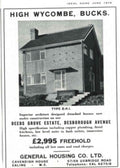 Vintage House Estate 1950s Vintage Retro Advert Poster