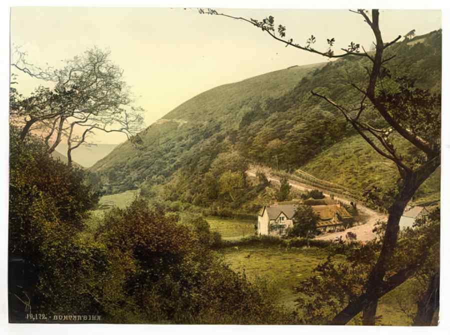 Vintage Hunters Inn Lynton And Lynmouth England A4 Photo Print