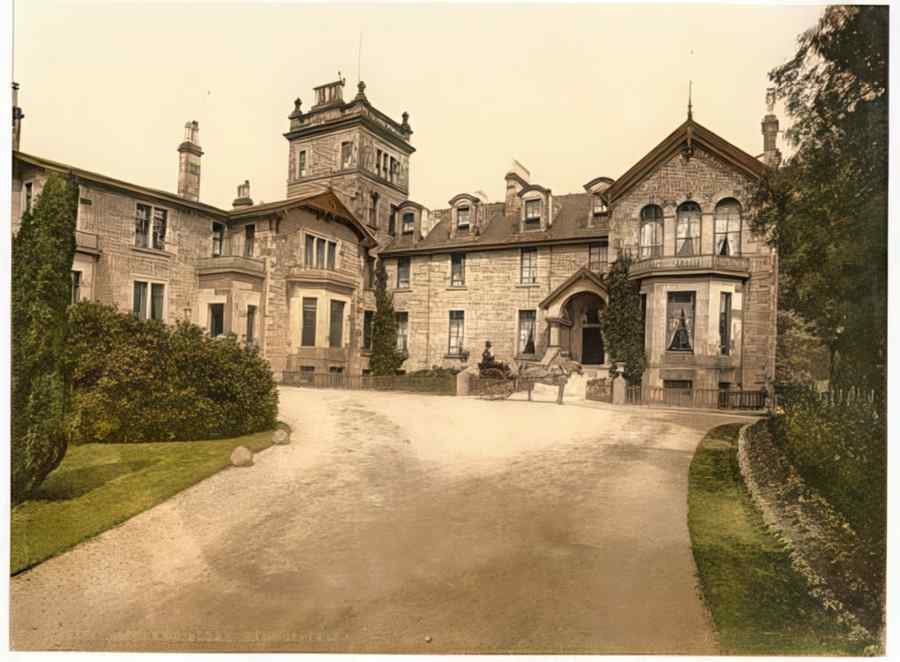 Vintage Hydropathic Building Bridge Of Allan Scotland A4 Photo Print