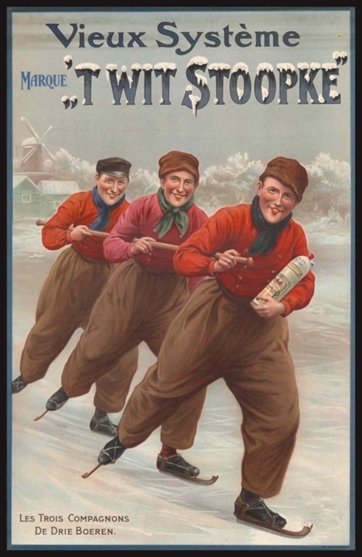 Vintage Ice Skating Vintage Retro Advert Poster
