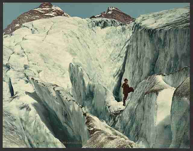 Vintage Illecillewaet Glacier Selkirk Mountains A4 Photo Print