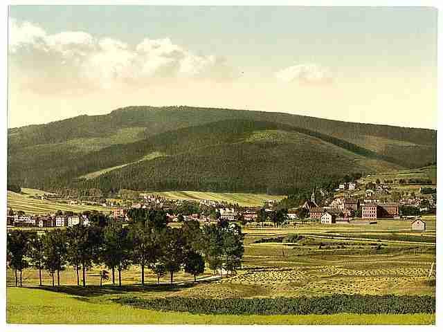 Vintage Ilmenau with Kikelhahn Thuringia A4 Photo Print
