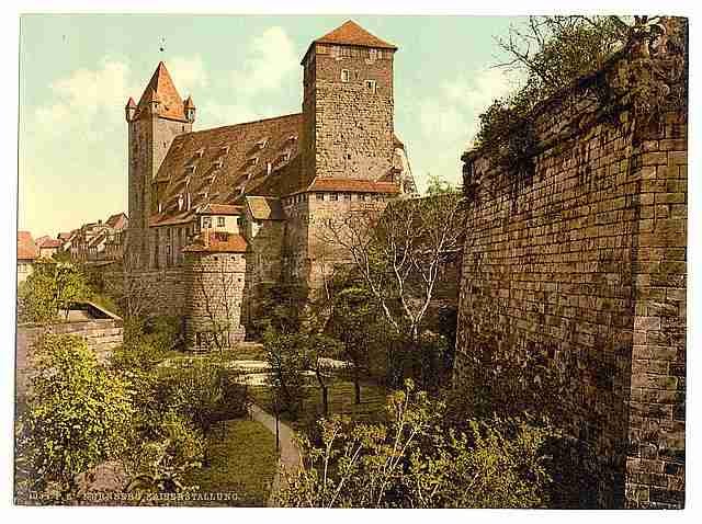Vintage Imperial stables Nuremberg Bavaria A4 Photo Print