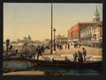 Vintage In front of the Doges Palace Venice A4 Photo Print