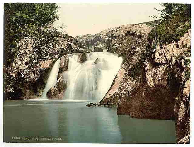 Vintage Ingleton Beesley Falls Yorkshire A4 Photo Print