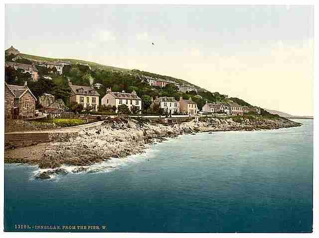 Vintage Innellan from the pier W A4 Photo Print