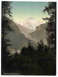 Vintage Interlaken the Jungfrau Bernese Oberland A4 Photo Print