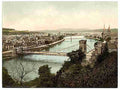 Vintage Inverness from castle A4 Photo Print