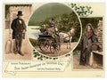 Vintage Irish Jaunting Car And Peasants County Galway Ireland A4 Photo Print