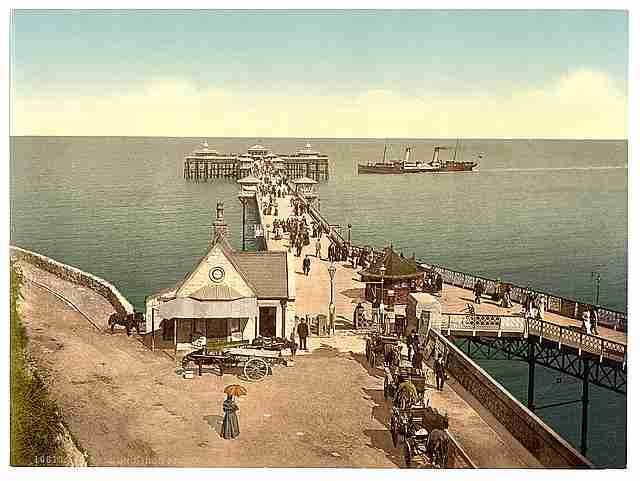 Vintage Iron pier Llandudno A4 Photo Print