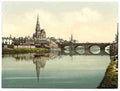 Vintage Irvine from the river A4 Photo Print