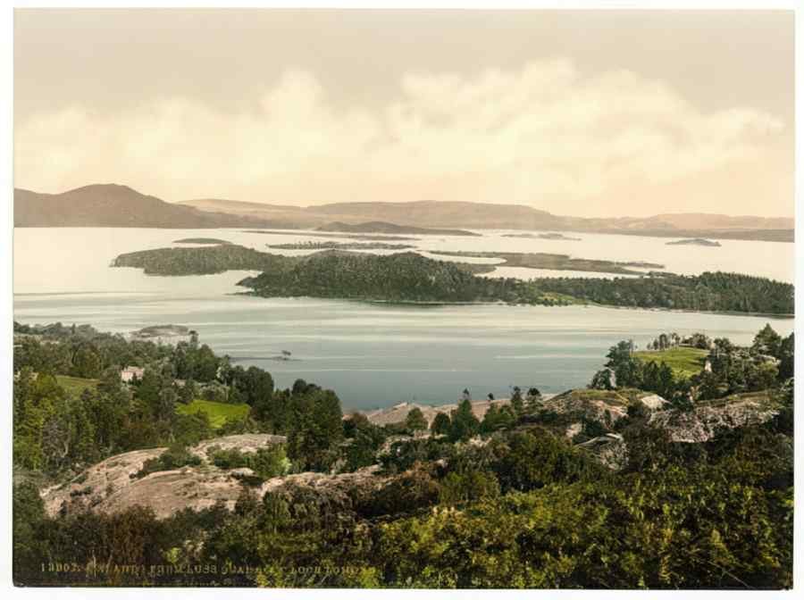 Vintage Islands From Luss Quarries Loch Lomond Scotland A4 Photo Print