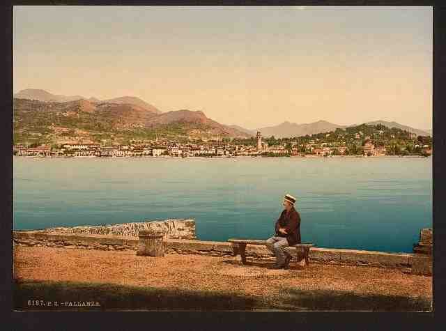 Vintage Isola Pallanza Lake Maggiore A4 Photo Print