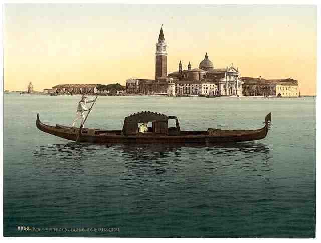 Vintage Isola San Georgio Venice A4 Photo Print