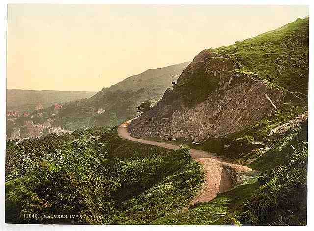 Vintage Ivy Scar Rock Malvern A4 Photo Print