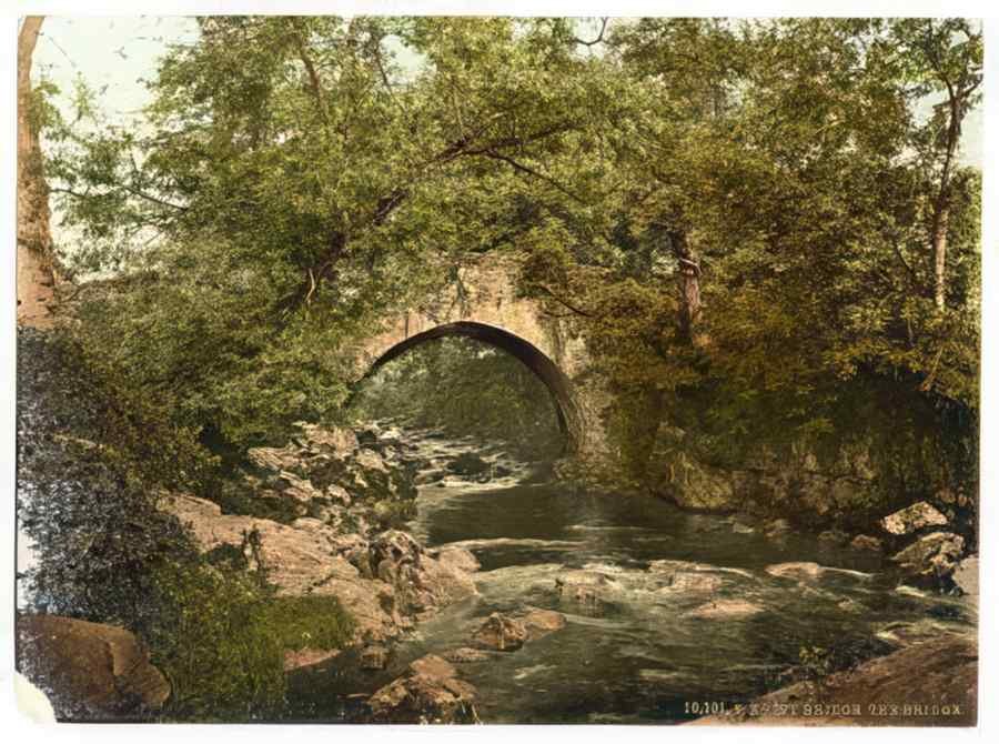Vintage Ivybridge The Bridge Plymouth England A4 Photo Print