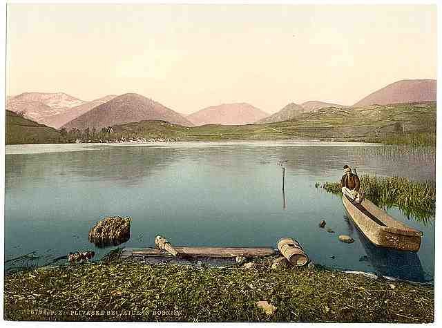 Vintage Jajce Pliva Lake Bosnia A4 Photo Print