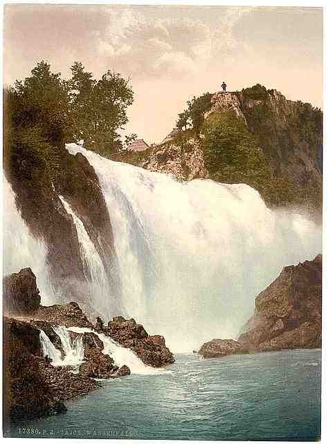 Vintage Jajce a waterfall Bosnia A4 Photo Print