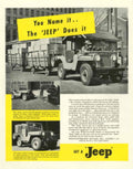 Vintage Jeep 1950s Vintage Retro Advert Poster