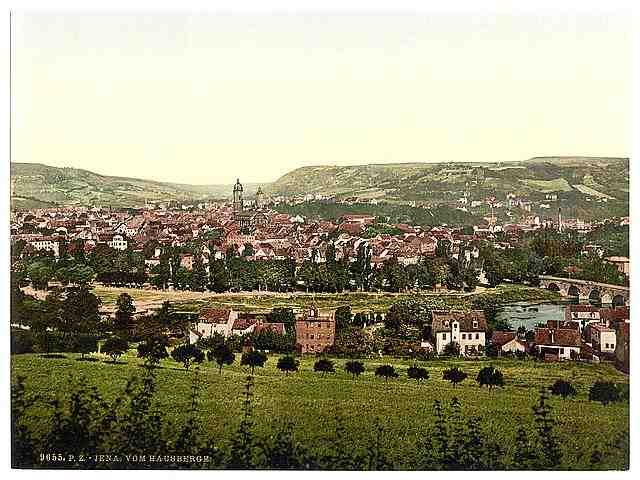Vintage Jena from Hansberge Thuringia A4 Photo Print