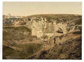 Vintage Jeremiahs grotto Jerusalem A4 Photo Print