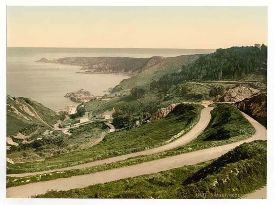 Vintage Jersey Bouley Bay Channel Islands England A4 Photo Print
