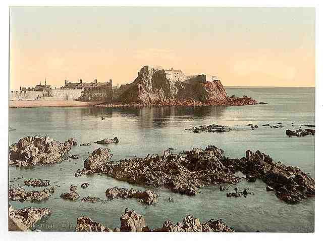 Vintage Jersey Elizabeth Castle St Heliers Channel Islands A4 Photo Print