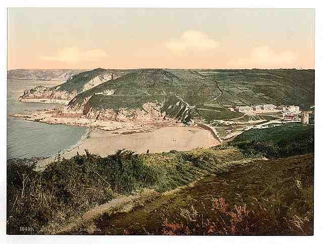 Vintage Jersey Greve de Lecq Channel Islands A4 Photo Print